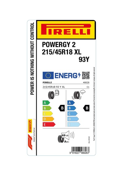 Pirelli 215/45 R18 93Y XL Powergy 2 Yaz Lastiği 2025
