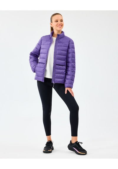 Skechers W Essential Outerwear Padded Jacket Kadın Mor Mont S231240-0277 Mor