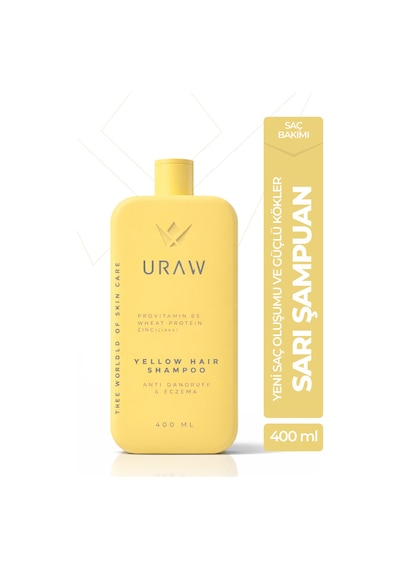 Uraw Onarıcı ve Saç Derisi Dengeleyici Bakım Sarı Şampuan 400 ML