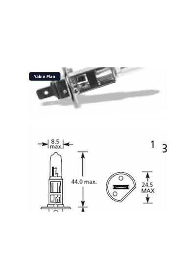 Trobus Halojen Far Ampulü H1 12v 55w