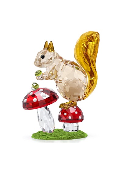 5684343 Swarovski Biblo Idyllıa:squırrel And Mushrooms