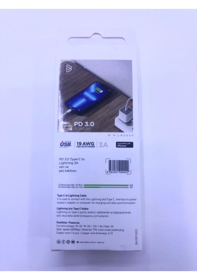İberry Type-c Den Lighting E 20w Şarj Kablosu