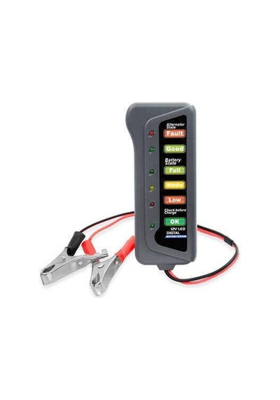 Akü Test Cihazı 12v Batarya Test Cihazı - Akü Ölçme Cihazı - Led Göstergeli