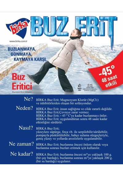 Birka Buz Erit 6 Kg. 1000'li Set