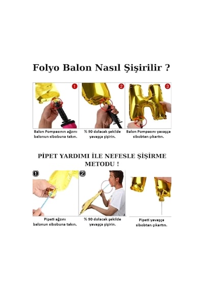 Folyo Harf Balon Gold Renk 40 İnc 100 Cm Helyum Uyumlu I