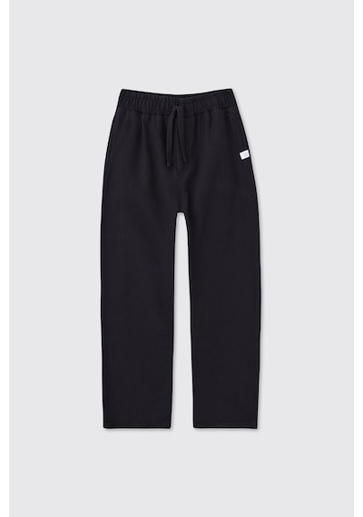Panço Erkek Çocuk Siyah Beli Lastikli Pantolon