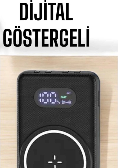 Hubrendy Tekno Hızlı Şarj Dijital Göstergeli Powerbankli Çoklu Şarj Özelliği Diğer 37091280