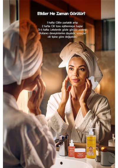 Naturix Kojik Asitli 3'lü Leke Karşıtı Bakım Seti Yüz Temizleme Jeli 250 Ml + Serum 30 Ml + Krem 50 Ml