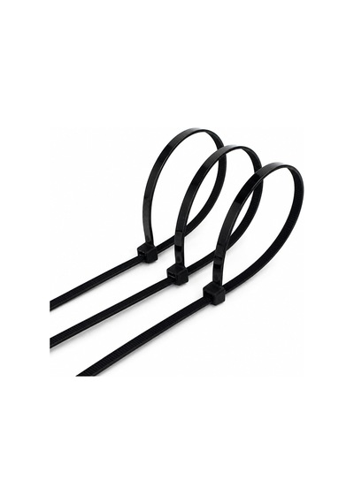 Tr 100 Adet Plastik Kablo Bağı Cırt Kelepçe 2,5x140 Mm Siyah Kablo Düzenleme Sabitleme Aparatı Genel