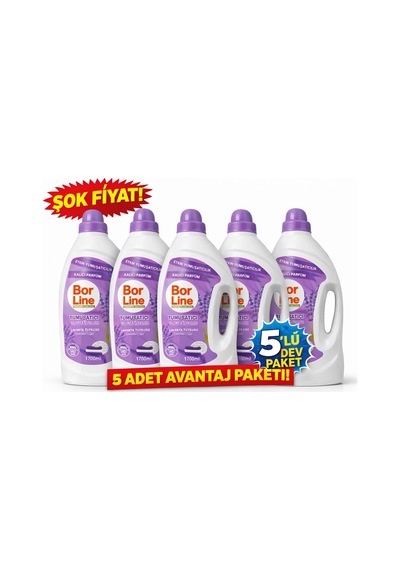 Borline Çamaşır Yumuşatıcı 1700 Ml Lavanta Tutkusu 5 Adet Diğer