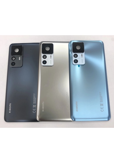 Xiaomi 12t Arka Kapak Full Kamera Camlı Siyah