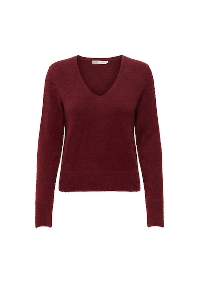 Only Onlella Piumo Ls Kadın Kazak 15259562 Bordo