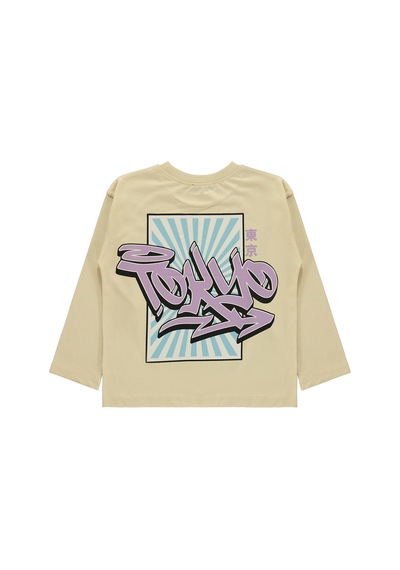 Civil Boys Tokyo Baskılı 10-13 Yaş Sweatshirt - Koyu Taş Rengi