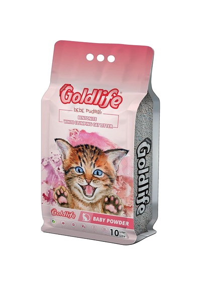 Gold Life Premium Bebe Pudralı 10 Lt Kedi Kumu