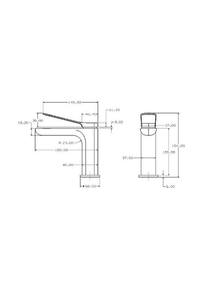 Orka Moderna Lavabo Bataryası / Fırça Gri Mdr73106gr Gri