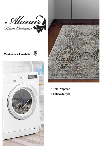 Dekoreko Kaymaz Taban Djt Mutfak Halısı Star Pamuk Modern 659m Bej