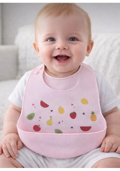 Silikon Bebek Mama Önlüğü Çocuk Mama Önlük Leke Tutmaz Yıkanabilir 825937635