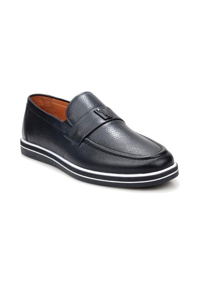 Ayakkabımood Nb 5182 Erkek Günlük Hakiki Deri Loafer Ayakkabı Siyah