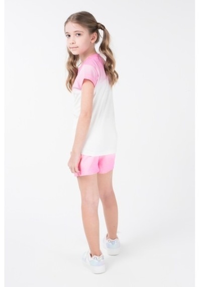 Brz Kids Baskılı Kız Çocuk T-Shirt Ekru