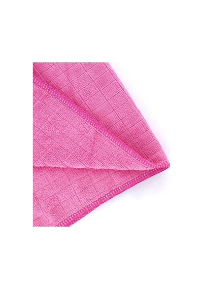 Silver Home Universal Kareli Mikrofiber Temizlik Bezi Mavi - Pembe 2'li 50 x 70 CM