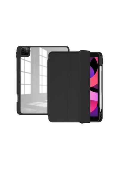 Apple Uyumlu iPad Pro 12.9 2020 4.nesil Kılıf Kalem Bölmeli Arkası Şeffaf A2229 A2069 A2232 A2233 Nort
