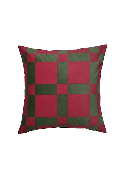 Ikea Vınterfınt Yastık Kılıfı 65 X 65 Cm Kırmızı - Koyu Yeşil Çok Renkli