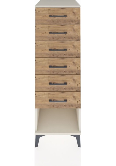 Kronos Dolap 6 Çekmeceli 44x59x134 Aytaşı-çam Aytaşı