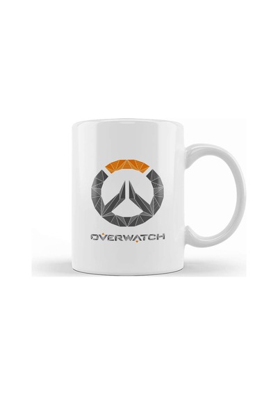 Overwatch Geometric Logo Kupa Bardak Porselen Karışık