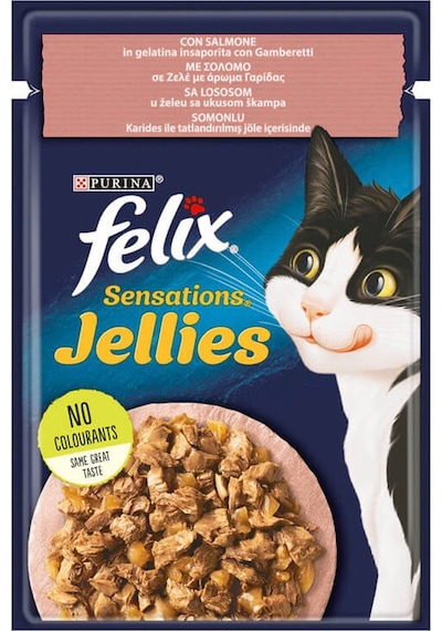 Purina Felix Somonlu ve Karidesli Yaş Kedi Maması 85 G