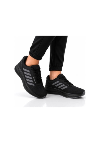Black Flex Unısex Sneaker Siyah Gri Ayakkabı 36-40
