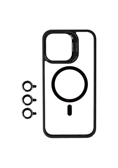 Apple Uyumlu iPhone 15 Pro Max Kılıf Case, Lens Koruyuculu Mıknatıslı Magsafe Wireless Şarj Destekli Kapak