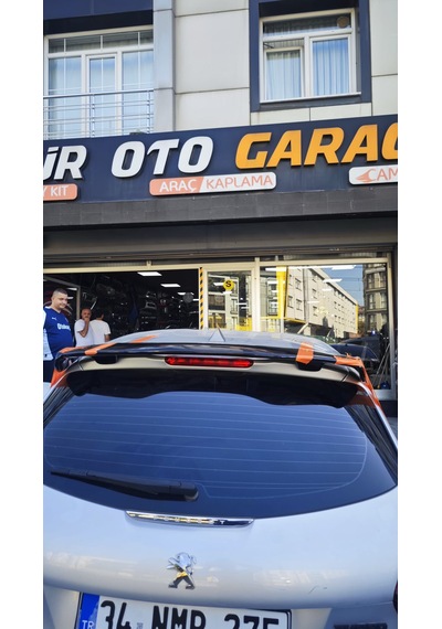 Pejo 208 2013-2020 Dtm Spoiler Fiber Parlak Siyah Boyalı