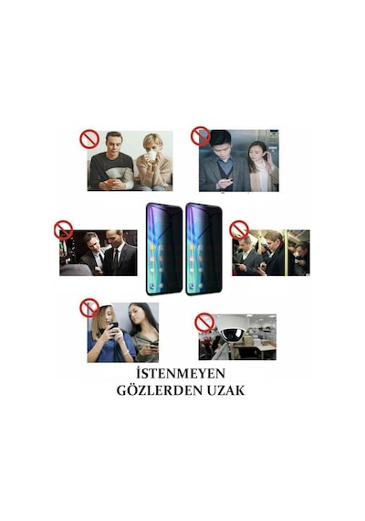 General Mobile Gm 22 Mat Hayalet Privacy Cam Seramik Nano Ekran Koruyucu