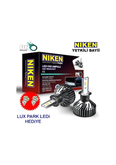 H3 Led Xenon Far Ampulü Yeni Nesil Pro Niken