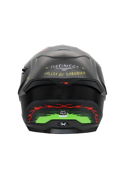 Nexx Y.100R Night Rider Kapalı Motosiklet Kaskı Kırmızı - Mat Siyah