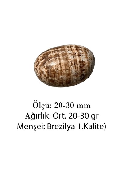 Tamburlanmış Aragonit Taşı Kütle - Brezilya