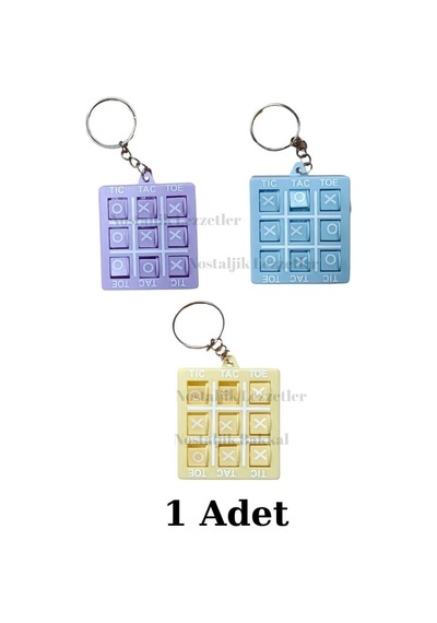 Xox Oyunu Anahtarlık 1 Adet Tic Tac Toe Zeka Ve Stres Oyuncağı Çanta Süsü