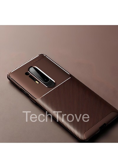 One Plus 8 Pro Kılıf Kamera Korumalı Darbe Emici Karbon Fiber Desenli Renk Atmaz Silikon Kapak