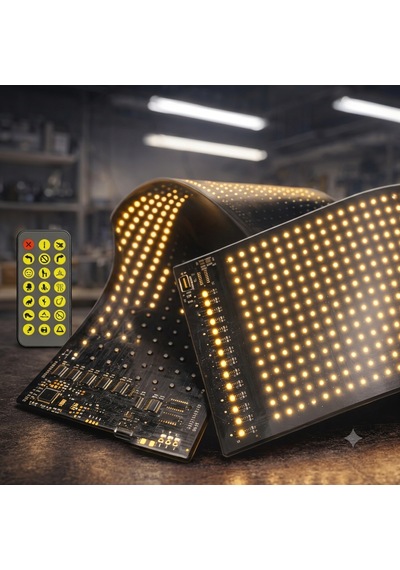 Matrix Esnek Yapışkanlı Led Panel 96x16 Rgb