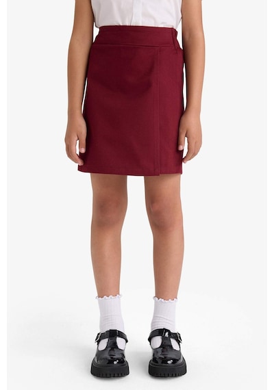 Defacto Kız Çocuk Okula Dönüş Gabardin Etek F1434a825aubr248 Bordo