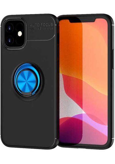 Apple Uyumlu iPhone 12 Mini Kılıf Yüzüklü Magnetli Ravel Case