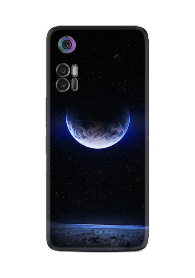 Tcl 30+ Plus Kılıf T676k Kılıf Resimli Desenli Silikon Platinium Series Midnight Moon 1802