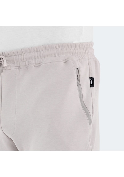 Slazenger  VENOM Erkek Fermuar Cepli Dar Paça Taş Gri Eşofman  Altı