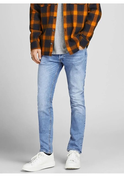 Jack & Jones Jjıglenn Jjorıgınal Mf 030 Noos Mavi Erkek Jean Pantolon 12203510 Mavi
