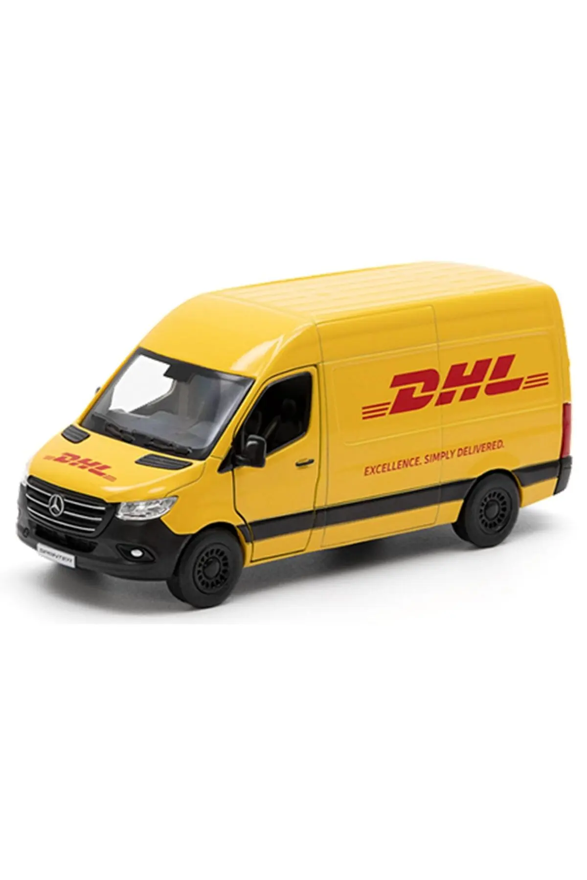 Kinsmart Çek Bırak Mercedes-benz Sprinter Dhl Sarı