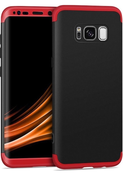 Samsung Uyumlu Galaxy S8 Kilif Kamera Çikintili 360 Tam Koruma Ays 255097639 - Renk / Kirmizi