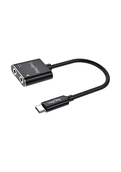 Veggieg V-K105 Type-C 3.5 MM Kulaklık ve Mikrofon Girişli Ses Kartı