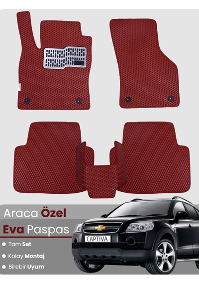 Chevrolet Captiva 2006-2011 Uyumlu Eva Paspas Tam Set Araca Özel,su Geçirmez,kolay Montaj 239