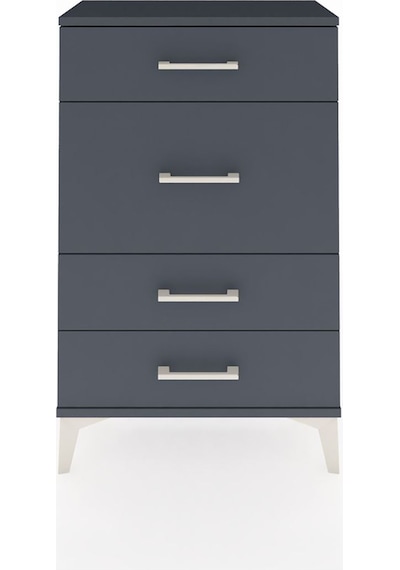 Arges Komodin 4 Çekmeceli 60x30x96 Antrasit-antrasit Antrasit