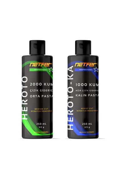 Netfer 2'li Orta Kalın Pasta Set - 2x250 Ml